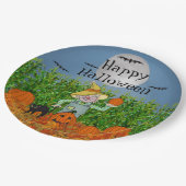 Scarecrow Happy Halloween Paper-Borden Papieren Bordje (Gekanteld)