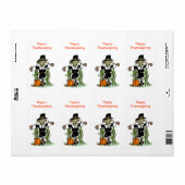 Scarecrow Happy Thanksgiving Verticale sticker (Full Sheet)