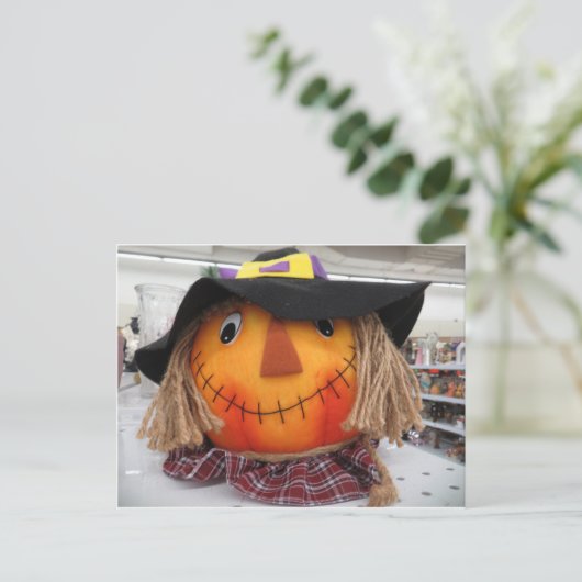 Scarecrow Head Briefkaart (Staand voorkant)