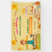 Scarecrow Herfst Festival Harvest Market Banner (Verticaal)