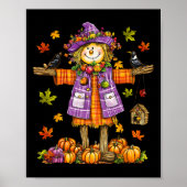 Scarecrow Herfst Herfst Seizoen Pompoen Thanksgivi Poster (Voorkant)