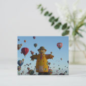 Scarecrow Hot Air Ballon Briefkaart (Staand voorkant)