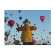 Scarecrow Hot Air Ballon Briefkaart