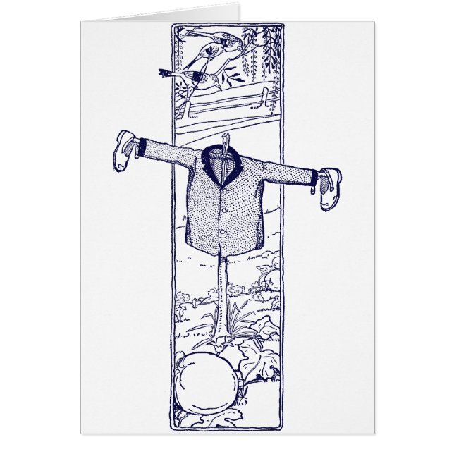 Scarecrow in de tuin (Voorkant)