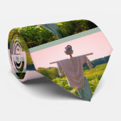 Scarecrow in tuinveld Afbeelding Stropdas (Opgerold)