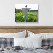 Scarecrow in tuinveld canvas afdruk (Insitu (Slaapkamer))