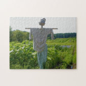 Scarecrow in tuinveld Natuur Legpuzzel (Horizontaal)