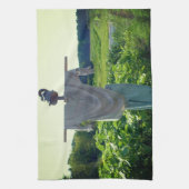 Scarecrow in tuinveld theedoek (Verticaal)