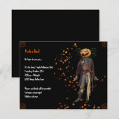 Scarecrow Jack Halloween Party Invitation Kaart (Voorkant / Achterkant)