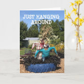 SCARECROW **KARAKTER VAN GEWOON HANGEN ROND** KAAR KAART (Gele Bloem)