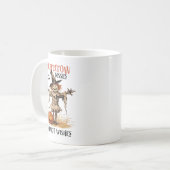 Scarecrow Kisses en Oogst Wensen Herfst Koffiemok (Voorkant links)