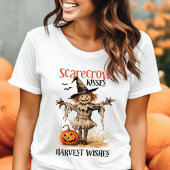 Scarecrow Kisses Oogst Wishes  Halloween Tri-Blend Shirt