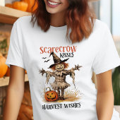 Scarecrow Kisses Oogst Wishes  Halloween Tri-Blend Shirt