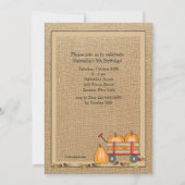 Scarecrow Lijst Fotouitnodiging Kaart (Achterkant)