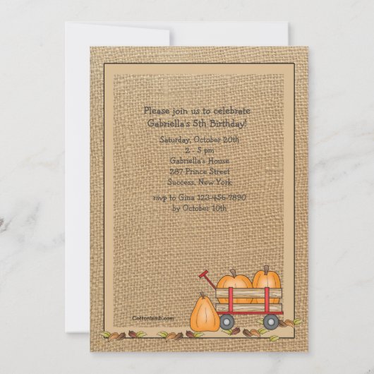 Scarecrow Lijst Fotouitnodiging Kaart (Achterkant)