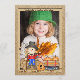 Scarecrow Lijst Fotouitnodiging Kaart
