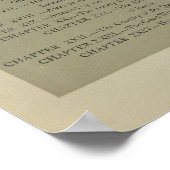 Scarecrow-lijst van hoofdstukken poster (Hoek)