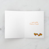 Scarecrow met bovenste  halloween Kaart (Binnen)