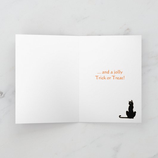 Scarecrow met bovenste  halloween Kaart (Binnen)