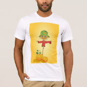 Scarecrow met pompoenen Mannen T-shirt (Voorkant)