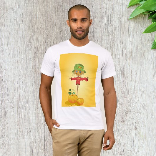 Scarecrow met pompoenen Mannen T-shirt