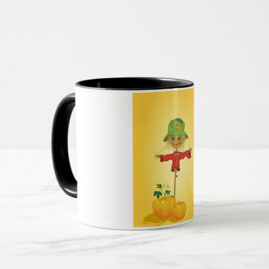 Scarecrow met pompoenen Mok (Voorkant links)