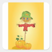 Scarecrow met pompoenen Stickers (Voorkant)