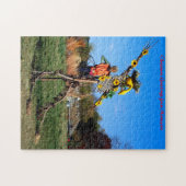 Scarecrow Minnesota kerstgroet Legpuzzel (Horizontaal)