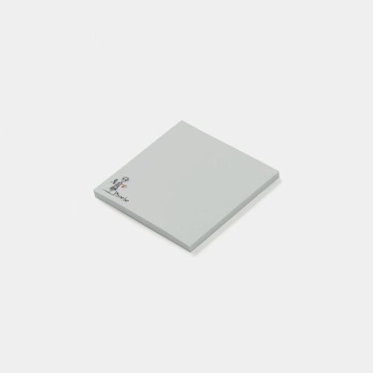 Scarecrow Mummy Gray Post-it® Notes (Schuin)