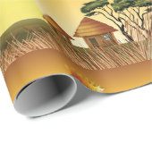 Scarecrow op een Boerderij-omlooppapier Cadeaupapier (Rol Hoek)