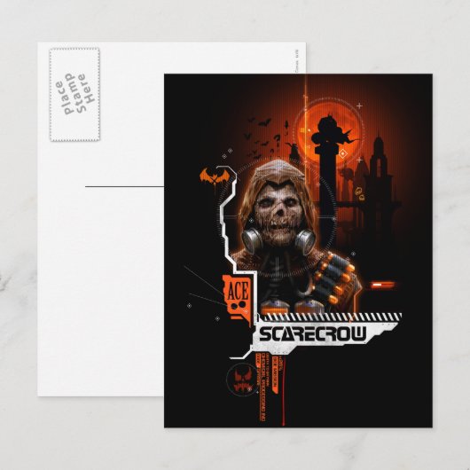 Scarecrow Oranje grafisch Briefkaart (Voorkant / Achterkant)