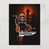 Scarecrow Oranje grafisch Briefkaart (Voorkant)