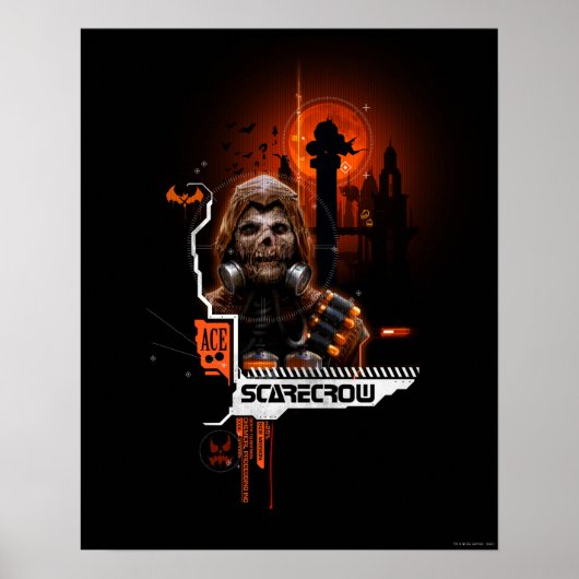 Scarecrow Oranje grafisch Poster (Voorkant)