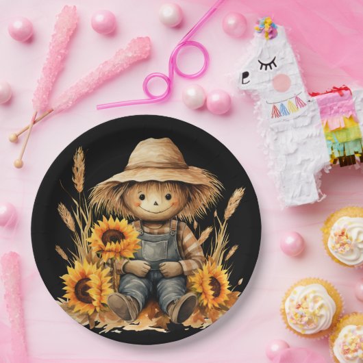 Scarecrow Papieren Bordje (Feest)