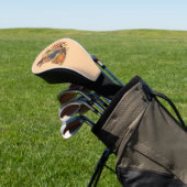 Scarecrow Pompoen Halloween Rustieke Vibes Art Golfheadcover (Insitu)