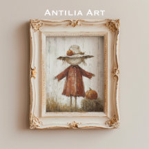 Scarecrow Portret Schilderij  Straw Man