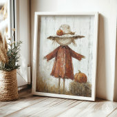 Scarecrow Portret Schilderij  Straw Man Poster