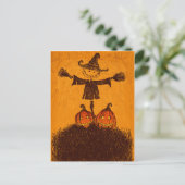 Scarecrow Pumpkin Briefkaart (Staand voorkant)
