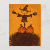 Scarecrow Pumpkin Briefkaart (Voorkant)