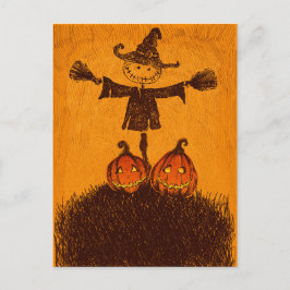 Scarecrow Pumpkin Briefkaart
