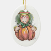 Scarecrow Pumpkin Ornament (Achterkant)