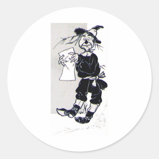 Scarecrow Ronde Sticker (Voorkant)