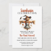 Scarecrow Samhain Harvest Halloween Party Kaart (Voorkant)