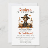 Scarecrow Samhain Harvest Halloween Party Kaart (Voorkant)