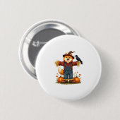 Scarecrow Samoyed Dog Ronde Button 5,7 Cm (Voorkant /achterkant)