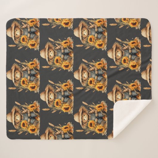 Scarecrow Sherpa Deken (Voorkant (horizontaal))