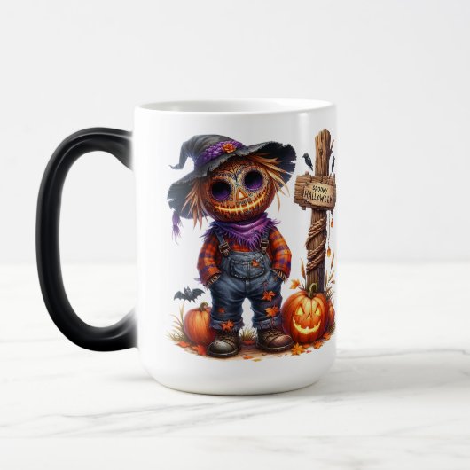 Scarecrow Spooky Halloween Mok (Links)