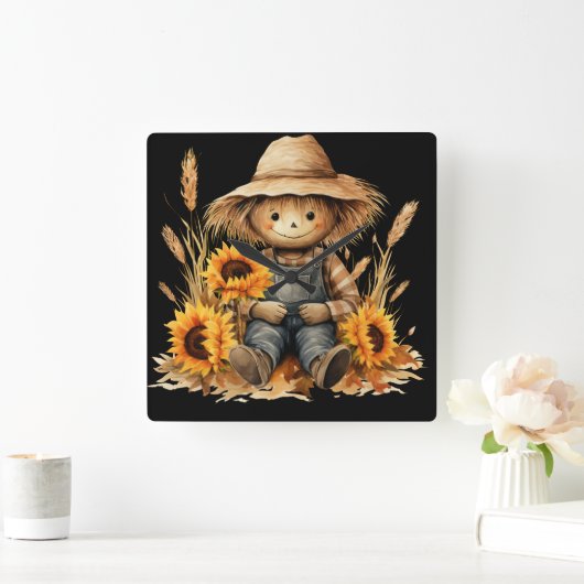 Scarecrow Vierkante Klok (Huis)