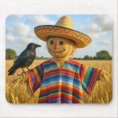 Scarecrow Wearing a Sombrero and Poncho Muismat (Voorkant)