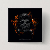 Scarecrow - Welkom in Gotham City Vierkante Button 5,1 Cm (Voorkant)